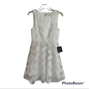 Lulus Shine My Way White Sequin Backless Skater Dress Size XS